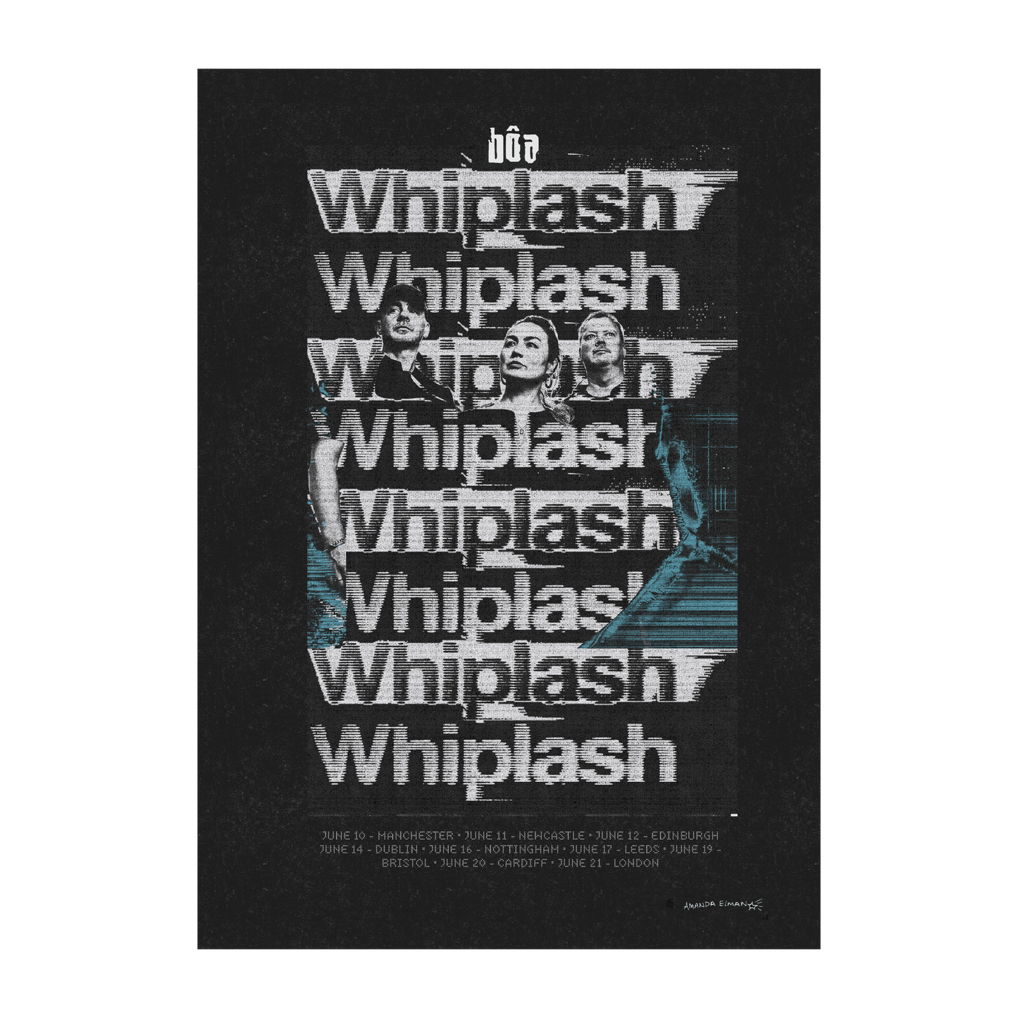 Whiplash UK Tour Poster