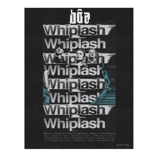 Whiplash Tour Poster US